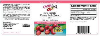 Natural Factors CherryRich Super Strength Cherry Fruit Extract 36:1 - supplement