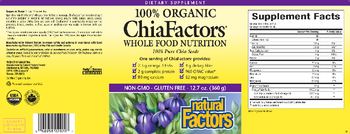Natural Factors ChiaFactors - supplement