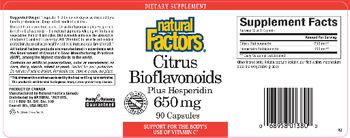 Natural Factors Citrus Bioflavonoids Plus Hesperidin 650 mg - supplement