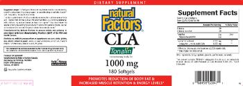 Natural Factors CLA 1000 mg - supplement