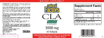 Natural Factors CLA 1000 mg - supplement