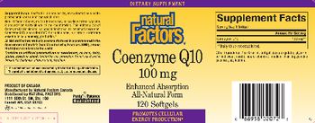 Natural Factors Coenzyme Q10 100 mg - supplement