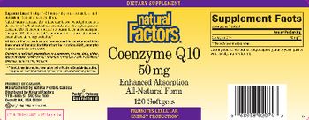 Natural Factors Coenzyme Q10 50 mg - supplement