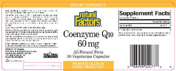 Natural Factors Coenzyme Q10 60 mg - 