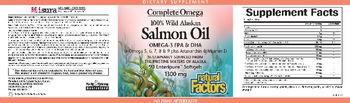 Natural Factors Complete Omega 100% Wild Alaskan Salmon Oil - supplement