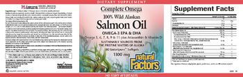 Natural Factors Complete Omega 100% Wild Alaskan Salmon Oil 1300 mg - supplement