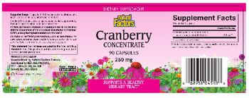 Natural Factors Cranberry Concentrate - supplement