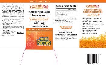 Natural Factors CurcuminRich Double Strength Theracurmin 600 mg - supplement