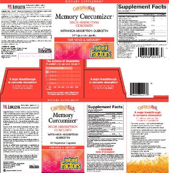 Natural Factors CurcuminRich Memory Curcumizer - supplement