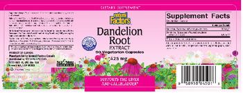 Natural Factors HerbalFactors Dandelion Root Extract - supplement