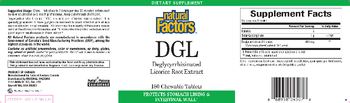 Natural Factors DGL - supplement