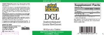 Natural Factors DGL - supplement