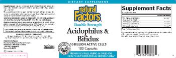 Natural Factors Double Strength Acidophilus & Bifidus - supplement