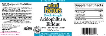 Natural Factors Double Strength Acidophilus & Bifidus - supplement