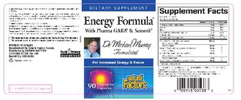 Natural Factors Energy Formula With Pharma GABA & Sensoril - supplement