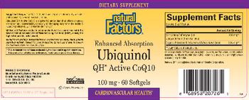 Natural Factors Enhanced Absorption Ubiquinol QH Active CoQ10 - supplement
