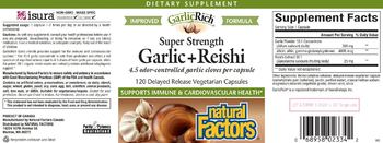 Natural Factors GarlicRich Super Strength Garlic + Reishi - supplement