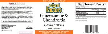 Natural Factors Glucosamine & Chondroitin 500 mg/400 mg - supplement