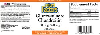 Natural Factors Glucosamine & Chondroitin 500 mg/400 mg - supplement