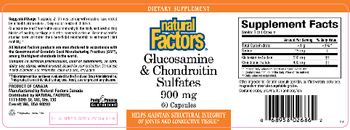 Natural Factors Glucosamine & Chondroitin Sulfates 900 mg - supplement