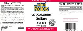 Natural Factors Glucosamine Sulfate 500 mg - supplement