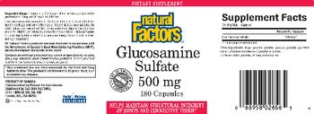 Natural Factors Glucosamine Sulfate 500 mg - supplement