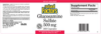 Natural Factors Glucosamine Sulfate 500 mg - supplement