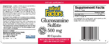 Natural Factors Glucosamine Sulfate 500 mg - supplement