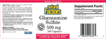 Natural Factors Glucosamine Sulfate 500 mg - supplement