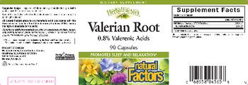 Natural Factors Herbal Factors Valerian Root - supplement