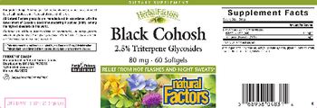 Natural Factors HerbalFactors Black Cohosh - supplement