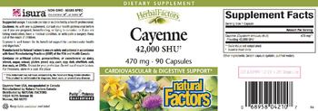 Natural Factors HerbalFactors Cayenne 470 mg - supplement
