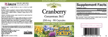Natural Factors HerbalFactors Cranberry Concentrate 36:1 250 mg - supplement