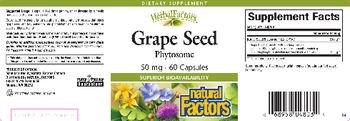 Natural Factors HerbalFactors Grape Seed Phytosome - supplement