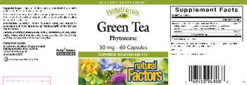 Natural Factors HerbalFactors Green Tea Phytosome - supplement