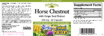 Natural Factors HerbalFactors Horse Chestnut With Grape Seed Extract - supplement