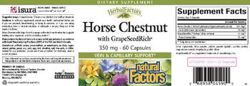 Natural Factors HerbalFactors Horse Chestnut With GrapeSeedRich 350 mg - supplement