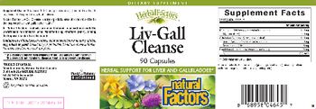 Natural Factors HerbalFactors Liv-Gall Cleanse - supplement