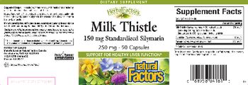 Natural Factors HerbalFactors Milk Thistle - supplement