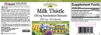 Natural Factors HerbalFactors Milk Thistle 250 mg - supplement