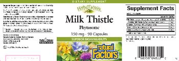 Natural Factors HerbalFactors Milk Thistle Phytosome - supplement