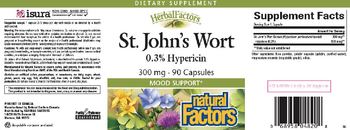 Natural Factors HerbalFactors St. John's Wort 300 mg - supplement