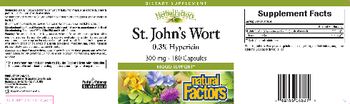 Natural Factors HerbalFactors St. John?s Wort - supplement