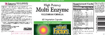 Natural Factors High Potency Multi Enzyme Vegetarian Formula - supplement