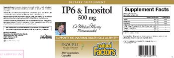 Natural Factors IP6 & Inositol 500 mg - supplement