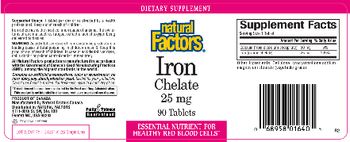 Natural Factors Iron Chelate 25 mg - supplement