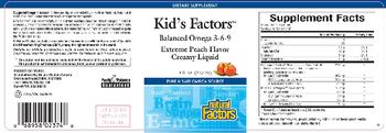 Natural Factors Kid's Factors Extreme Peach Flavor - supplement