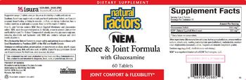 Natural Factors Knee & Joint Formula With Glucosamine - supplement