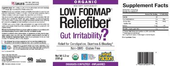 Natural Factors Low FODMAP Reliefiber Unflavored - supplement