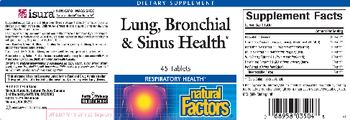 Natural Factors Lung, Bronchial & Sinus Health - supplement